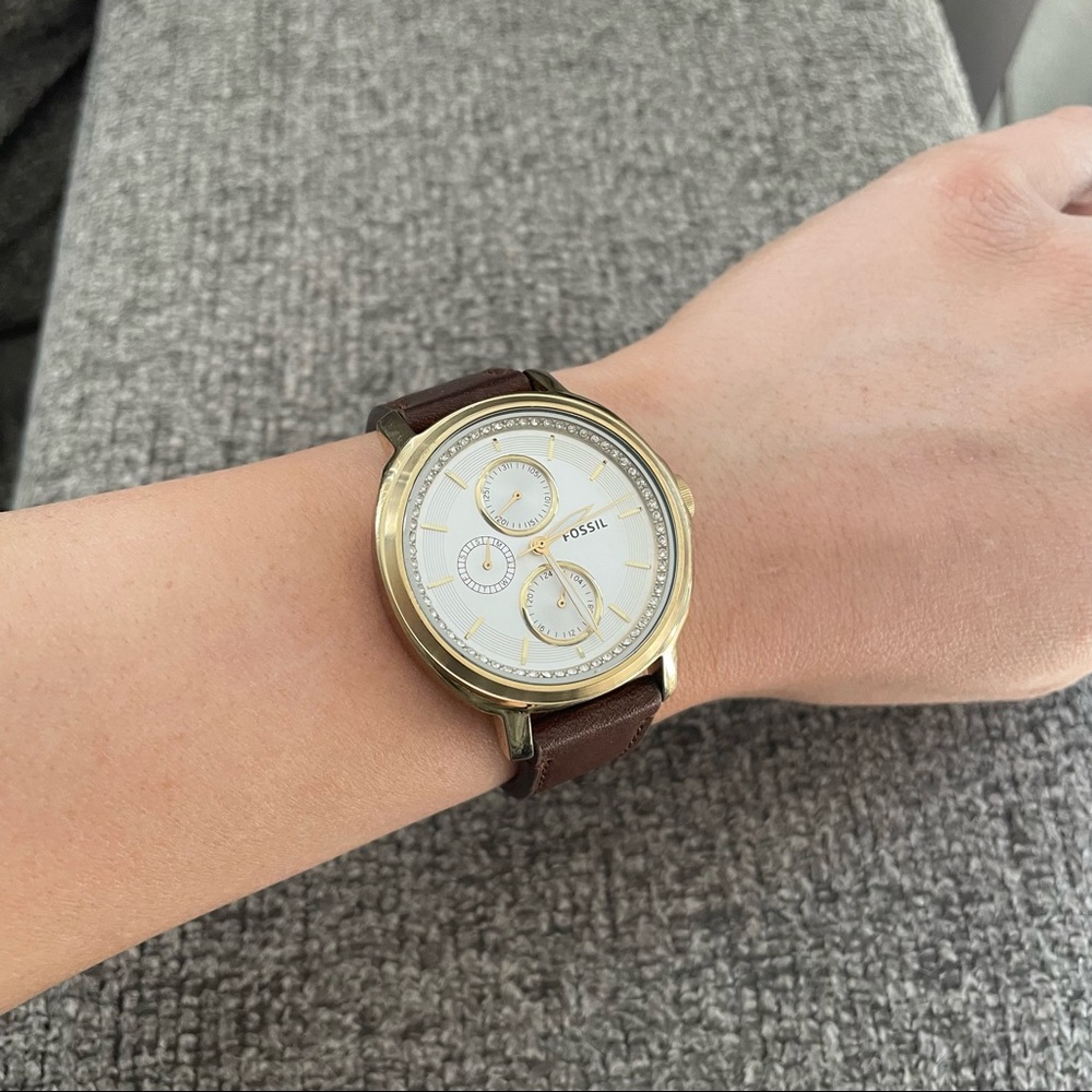 Fossil genuine leather watch